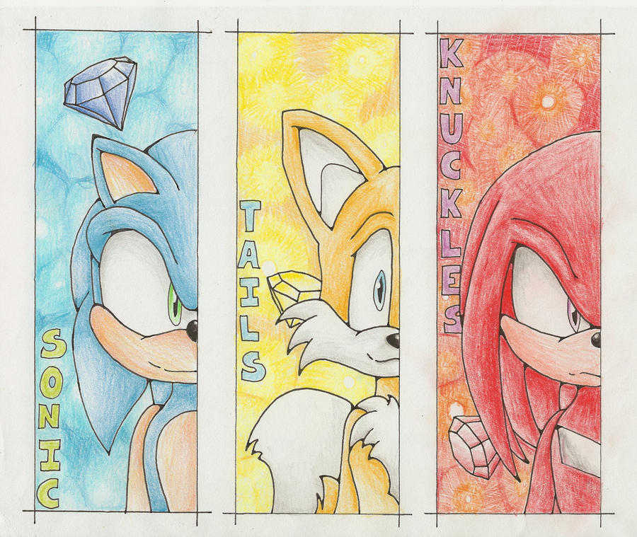 Team Sonic Bookmark Set by SasheraDesigns on DeviantArt
