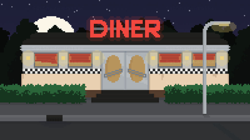 Pixel Art Scene #2 - Diner