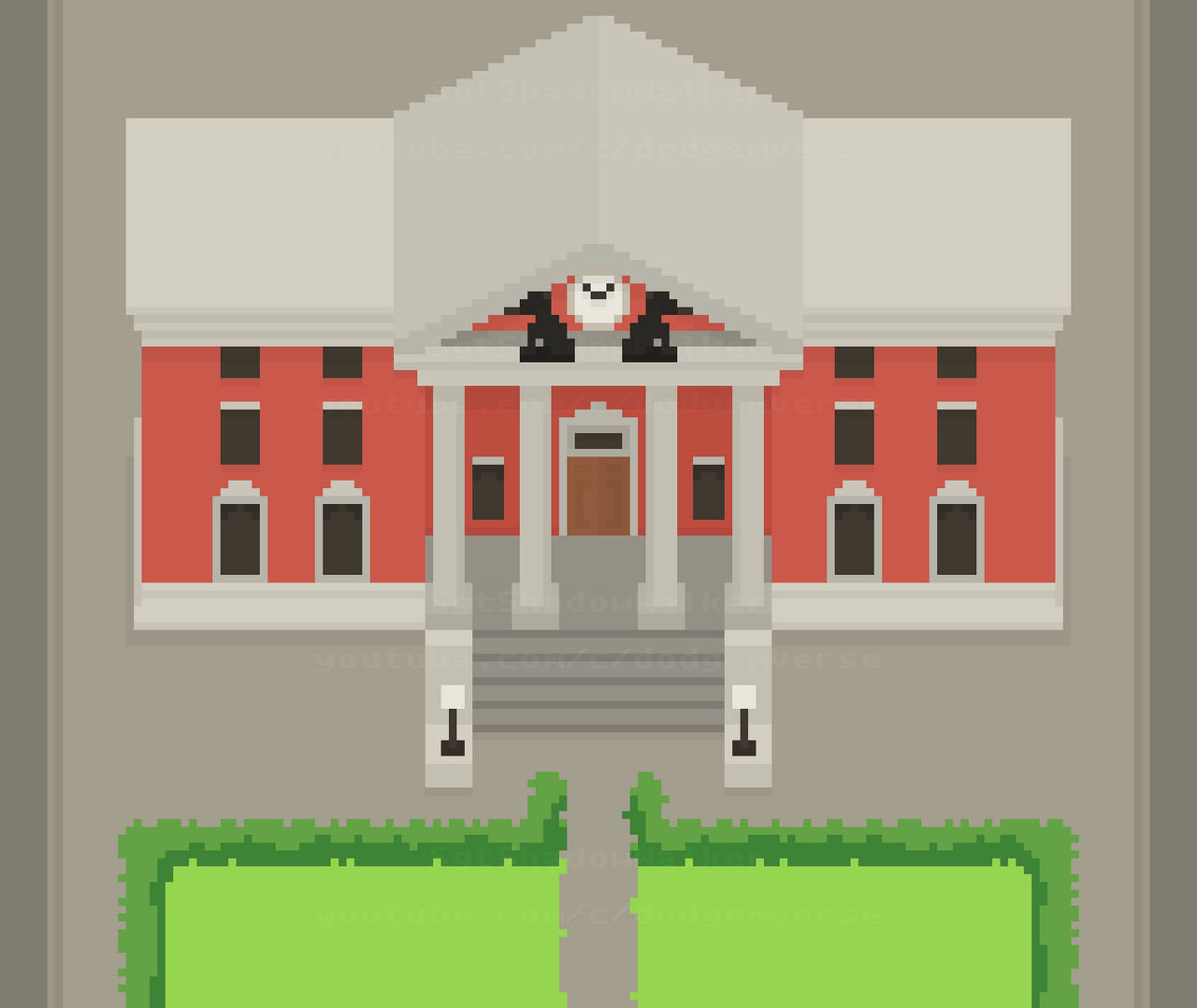 Pixel Art Scene #3 - BTTF Courthouse