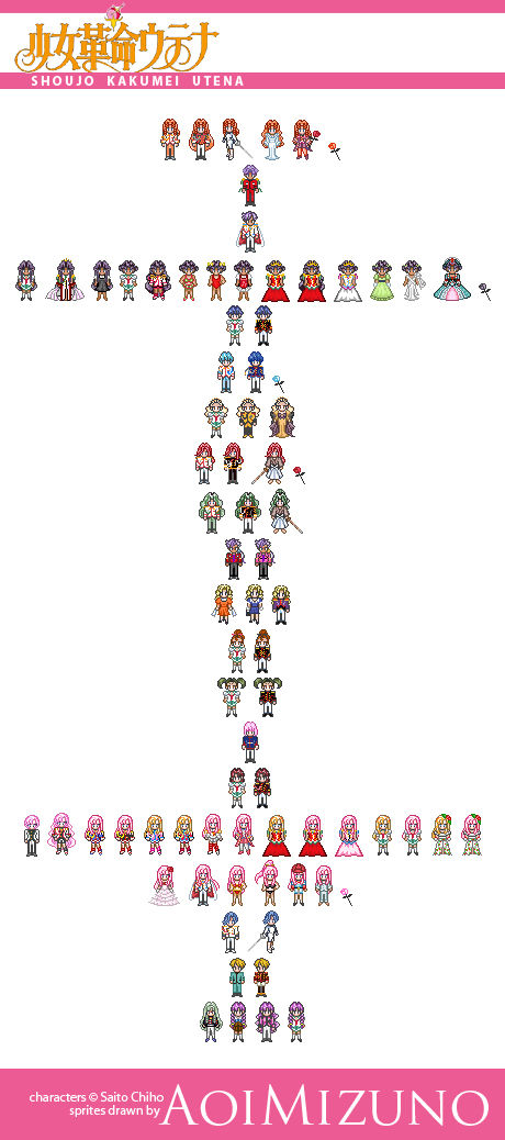 Wallpaper Shoujo Kakumei Utena Sprites By Aoimizuno On Deviantart For iPhone