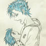 Grimmjow is the dad /Grimm-chan