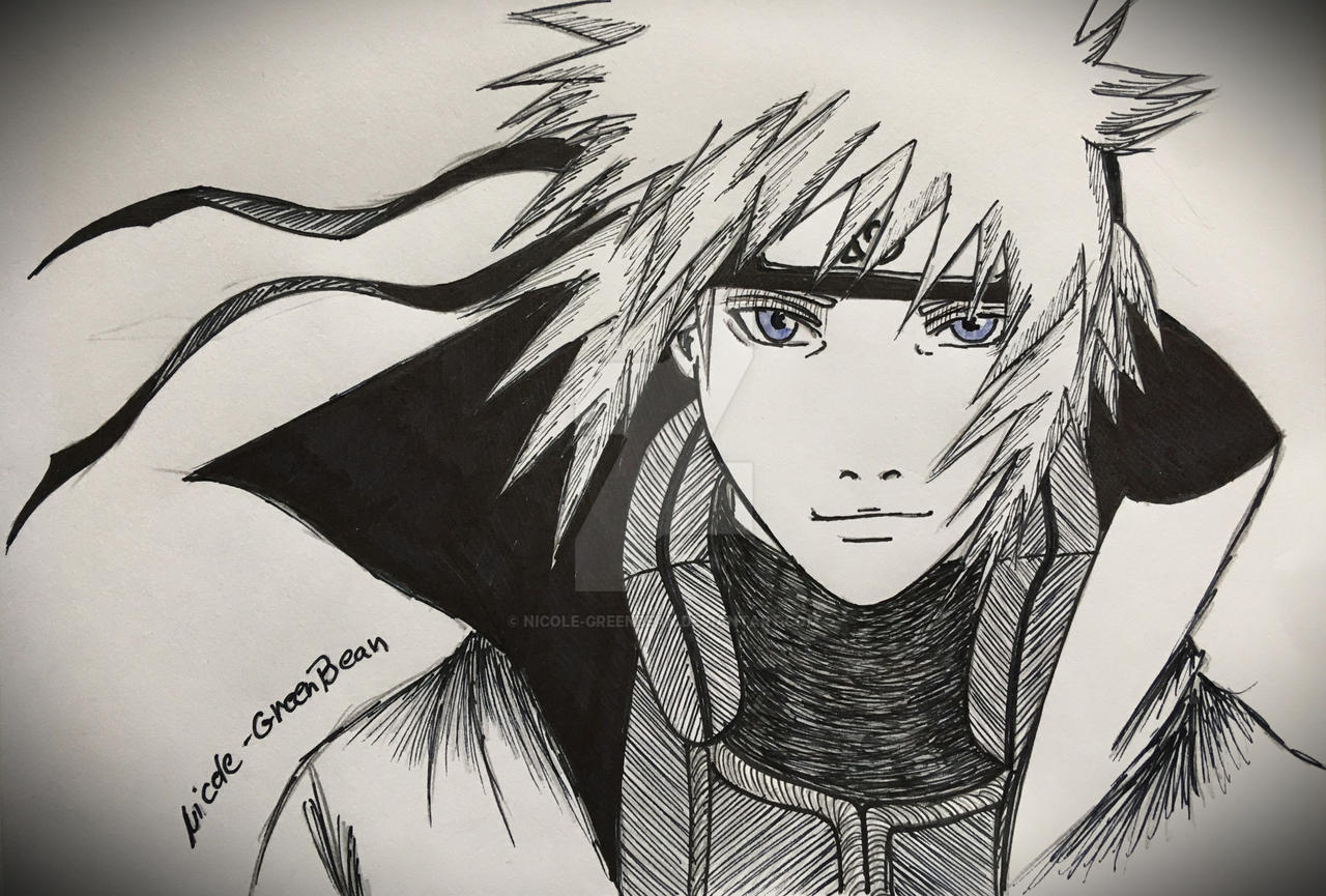 Minato Without Color Minato (black lineART) by Nicole-GreenBean on DeviantArt