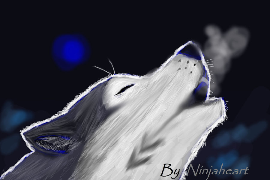 Realistic wolf howling by patchy-teh-awesome1 on DeviantArt