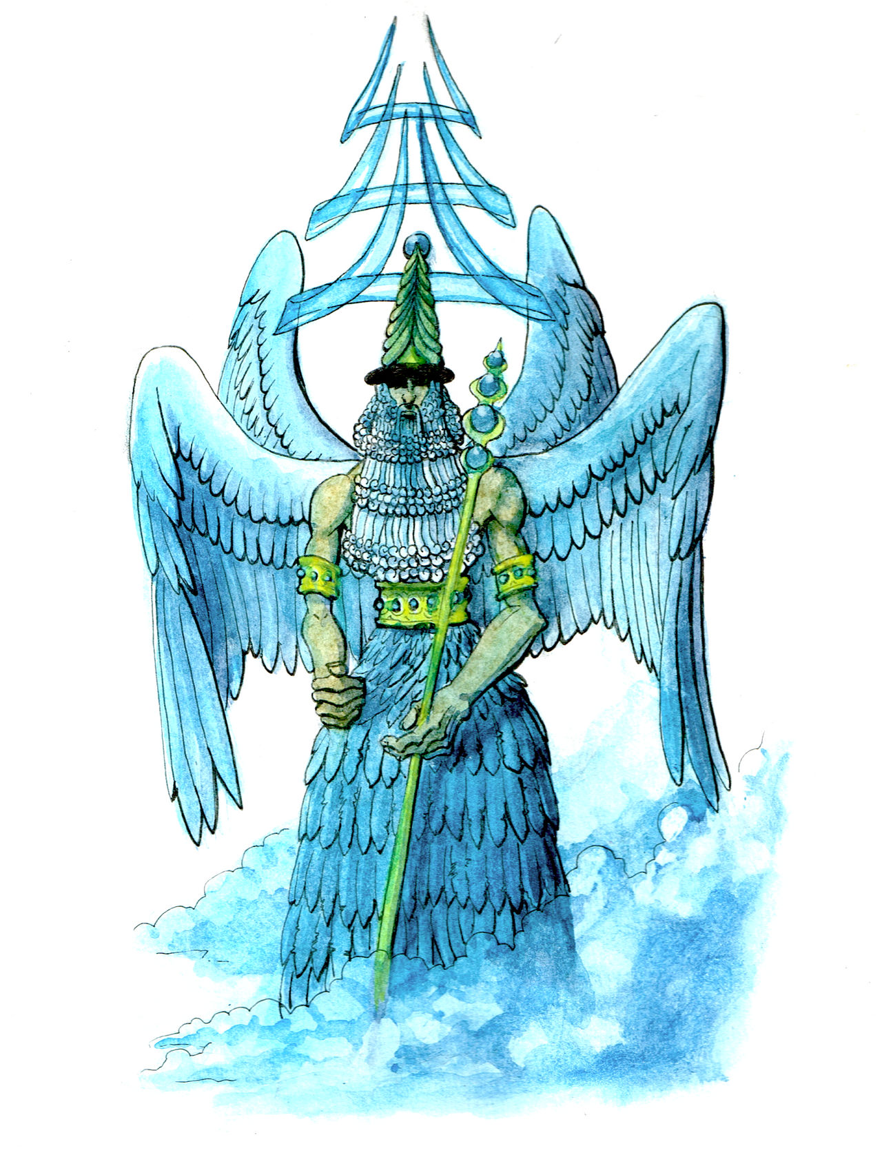 Mesopotamian Gods: Enlil by Drakontarachne on DeviantArt