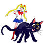 Ani-MAY Cats: Luna and Sailor Moon
