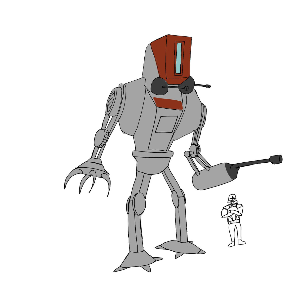 AT-AV Humanoid Walker-- Star Wars concept