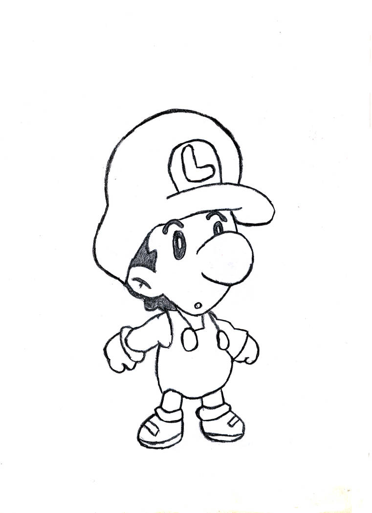 Раскраска Марио маленький