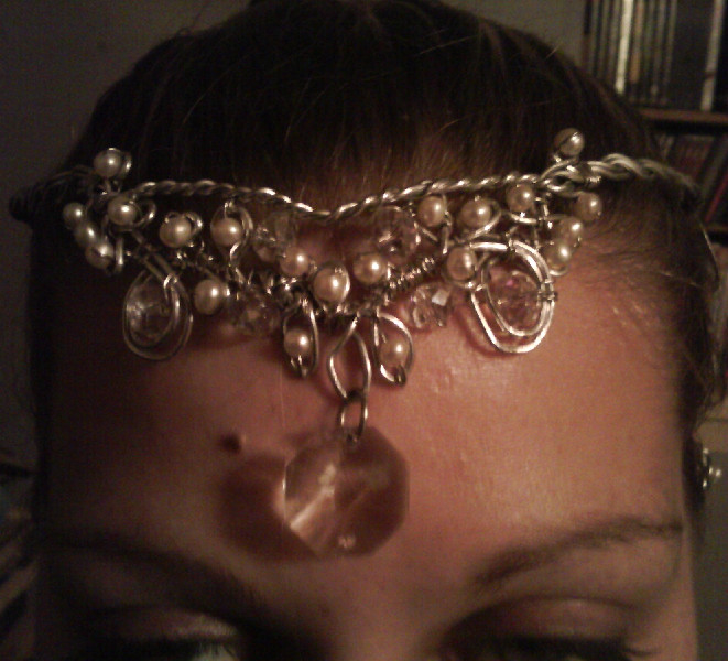 immortal siren tiara on head