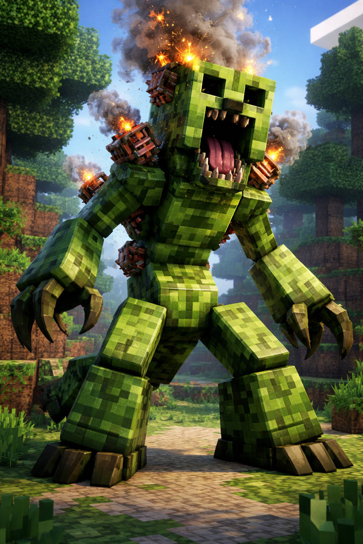 Minecraft Mutant Hacker Mutant creeper (chatgpt) by Marvin001206 on DeviantArt