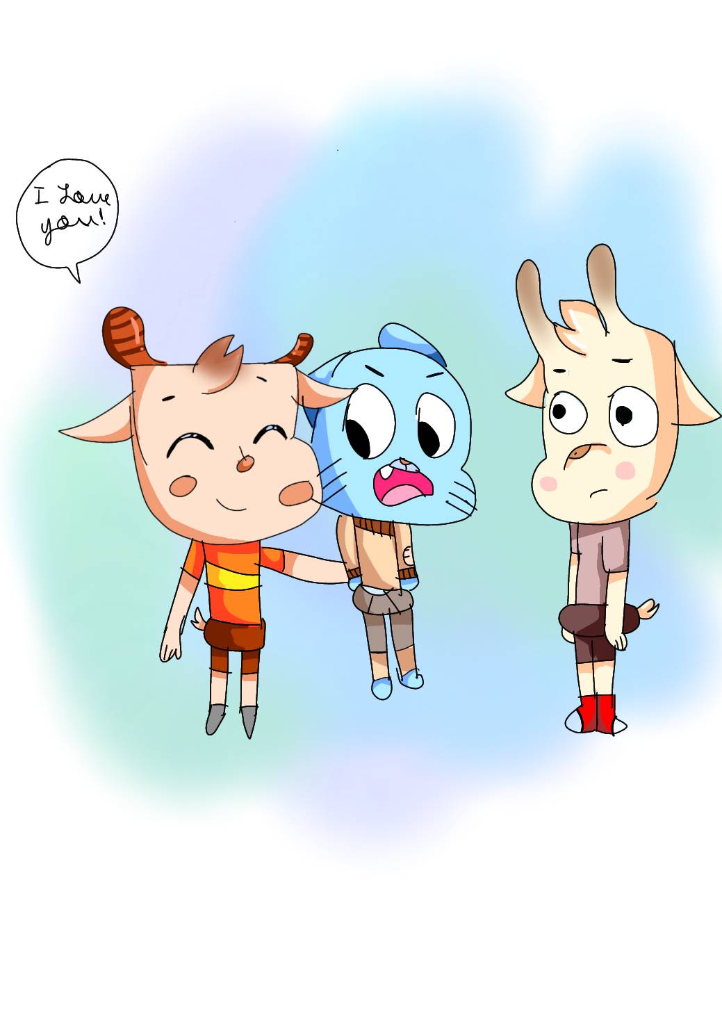 Gumball And Darwin by dgburdd on DeviantArt