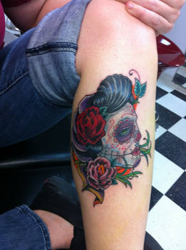 Sugar Skull Gypsy Tattoo