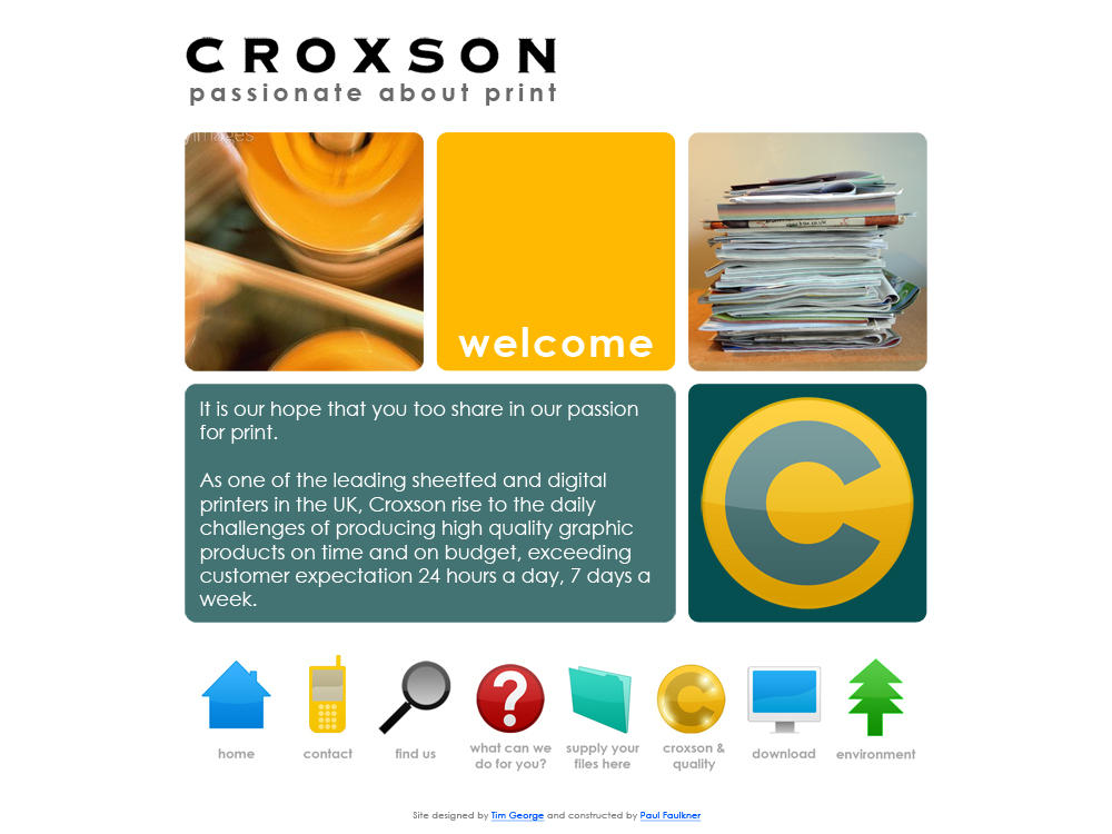 Croxson Design Final Croxson website by pop-disaster on DeviantArt