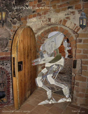 Grey's Mecha Patrol the Castle. by Can-Cat Grey's Mecha Patrol the Castle. by Can-Cat