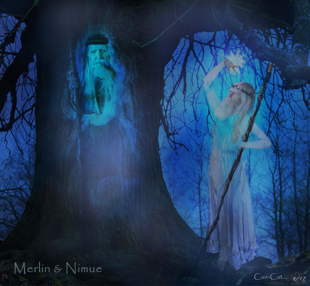 Nimue and Merlin