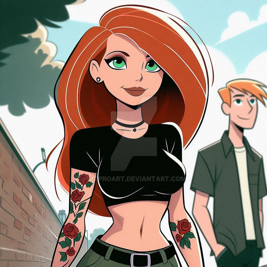 Kim Possible Ron Rapper Deviantart Kim Possible hanging on with Ron by mjproart on DeviantArt