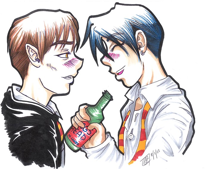 Remus and Lupin Getting Pissed