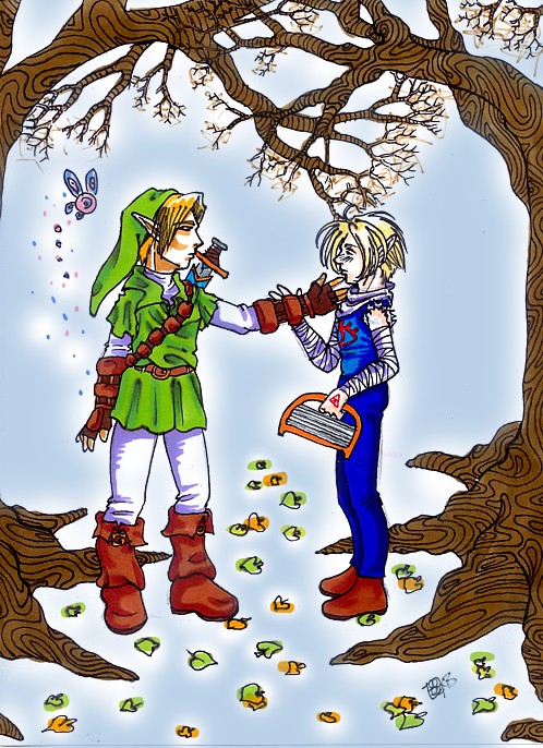 Link and Sheik in love