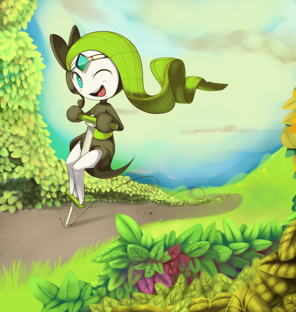 Meloetta and Carbink Art Print by MooseyGoose