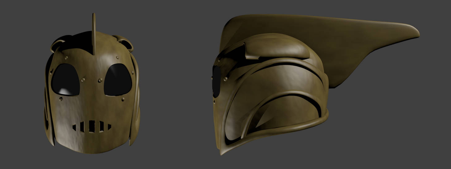 The Rocketeer Helmet - Front and Side