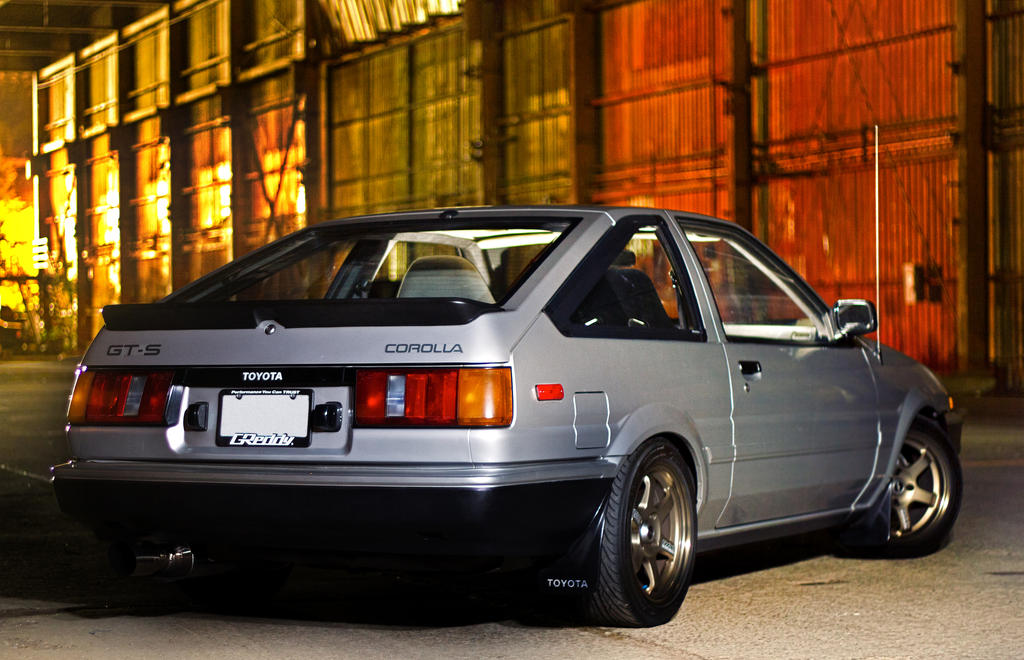 Ae86 Rear View Toyota Trueno AE86 Rear by JeffBelfi on DeviantArt