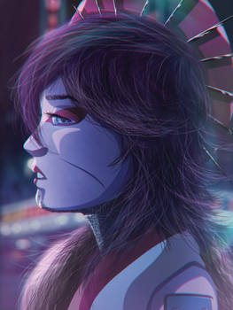 Cyberpunk Shiko portrait