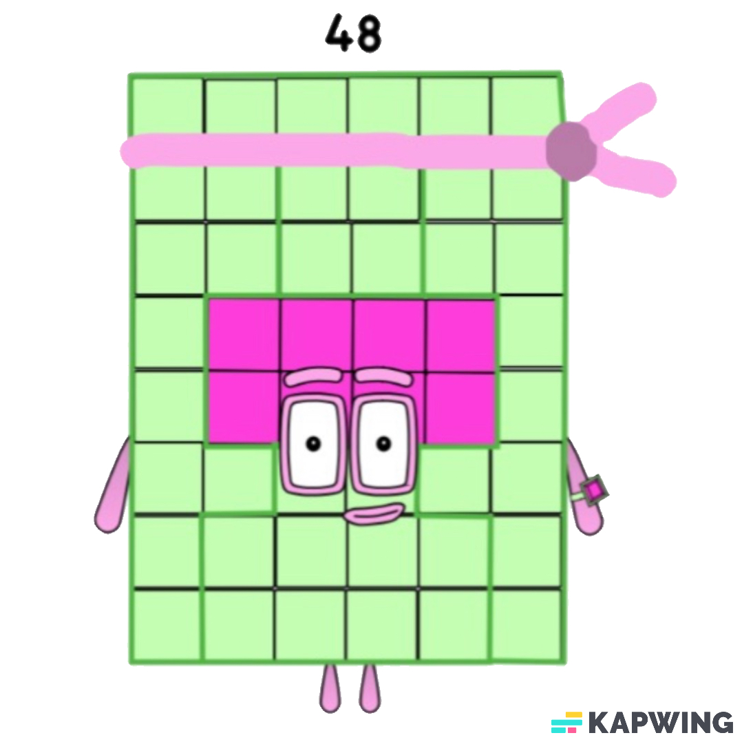 My fan made Numberblock 48 by AndyAaAaAa on DeviantArt