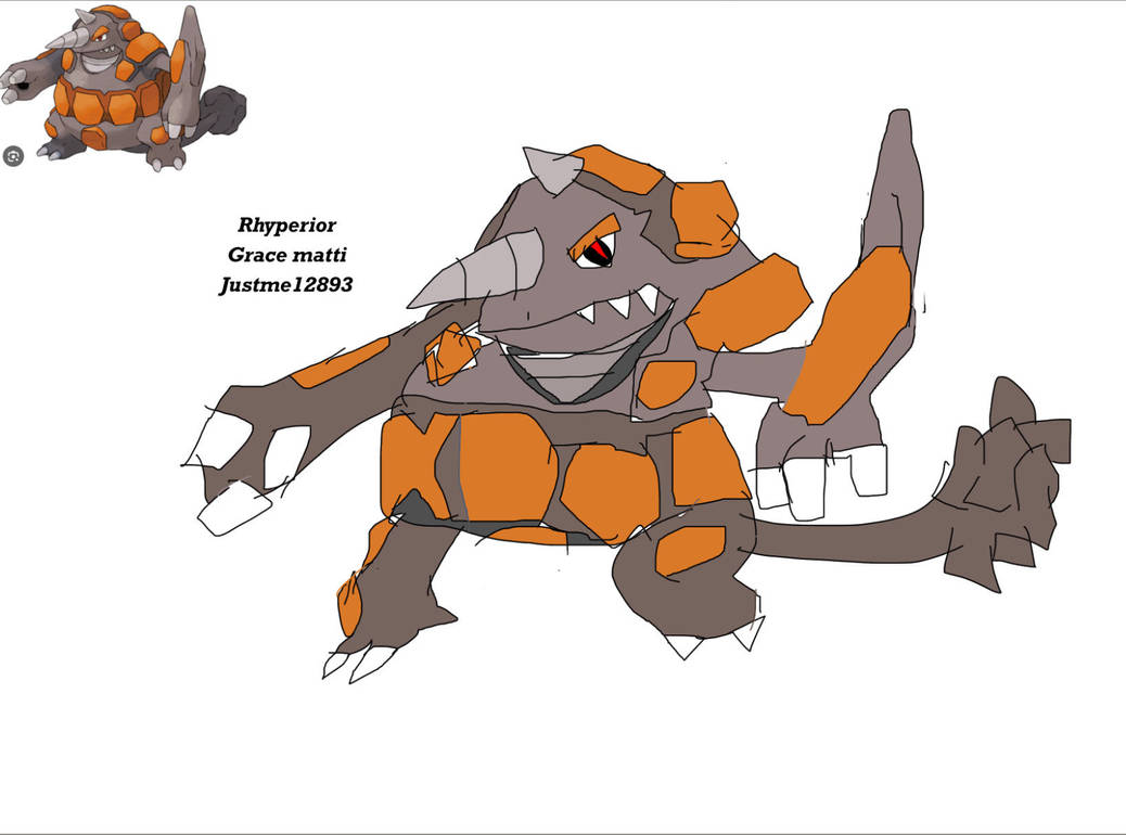 Rhyperior Draw Rhyperior! by justme12893 on DeviantArt