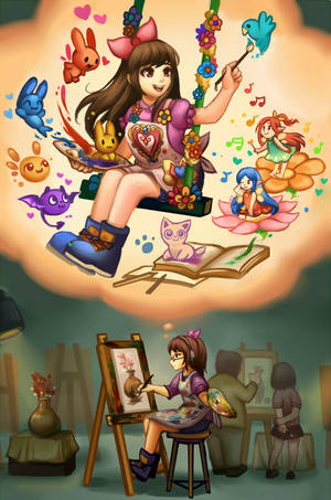 When I drawing...boring and funny by koyii-kong