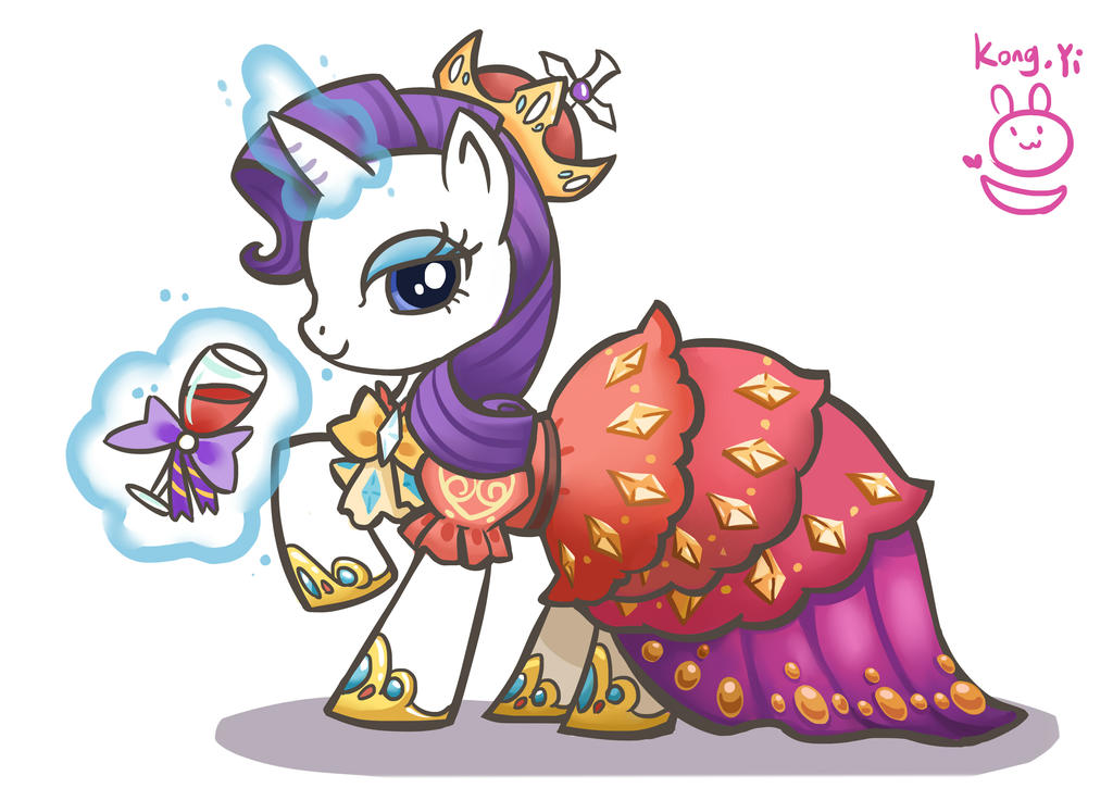 MLP-Queen Rarity by koyii-kong on DeviantArt