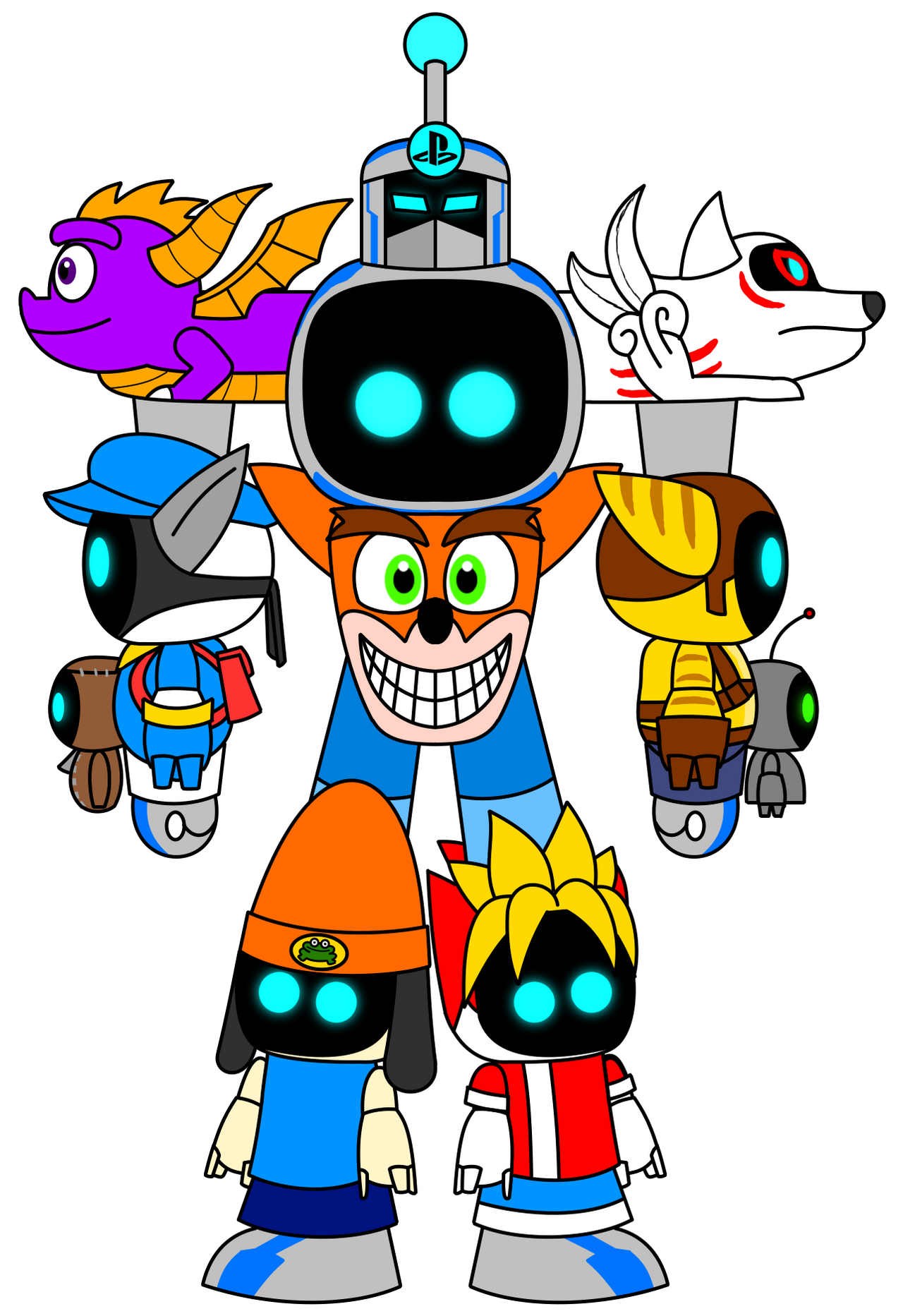 Mecha Leon AstroKing (Astro Bot/Playstation Mecha) by Watterstron56 on DeviantArt