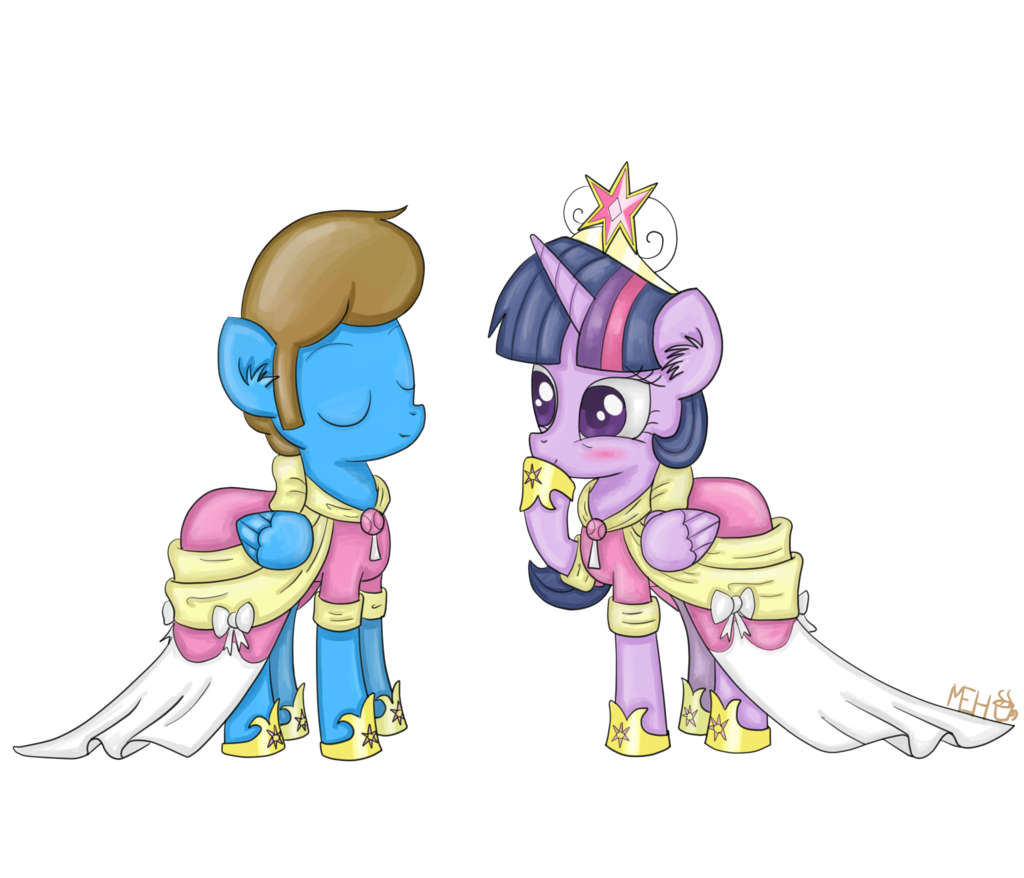 Blaine And Princess Twilight play dress-up