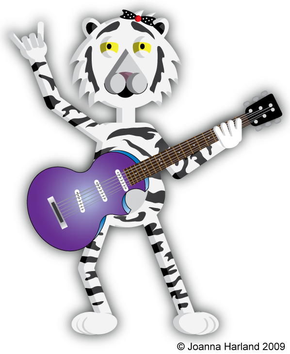 Guitar White Tiger