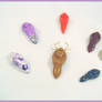 Goddess clay pendants