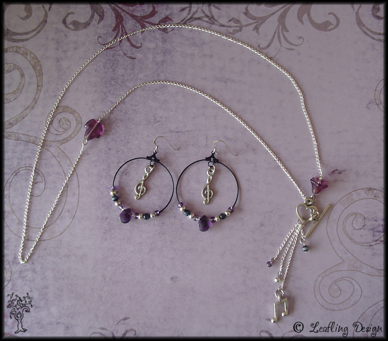 Midnight Music jewelry set