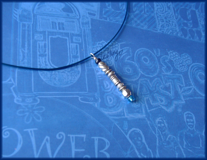 Blue Sonic dr Who neckwire