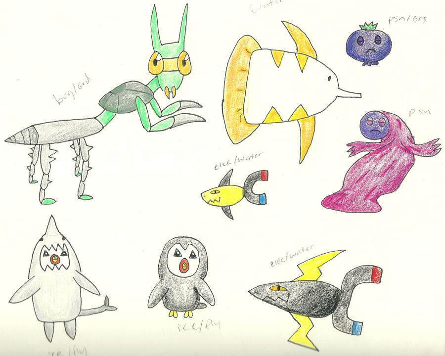 Threading Fakemon Set of Fakemon by lnax1245 on DeviantArt