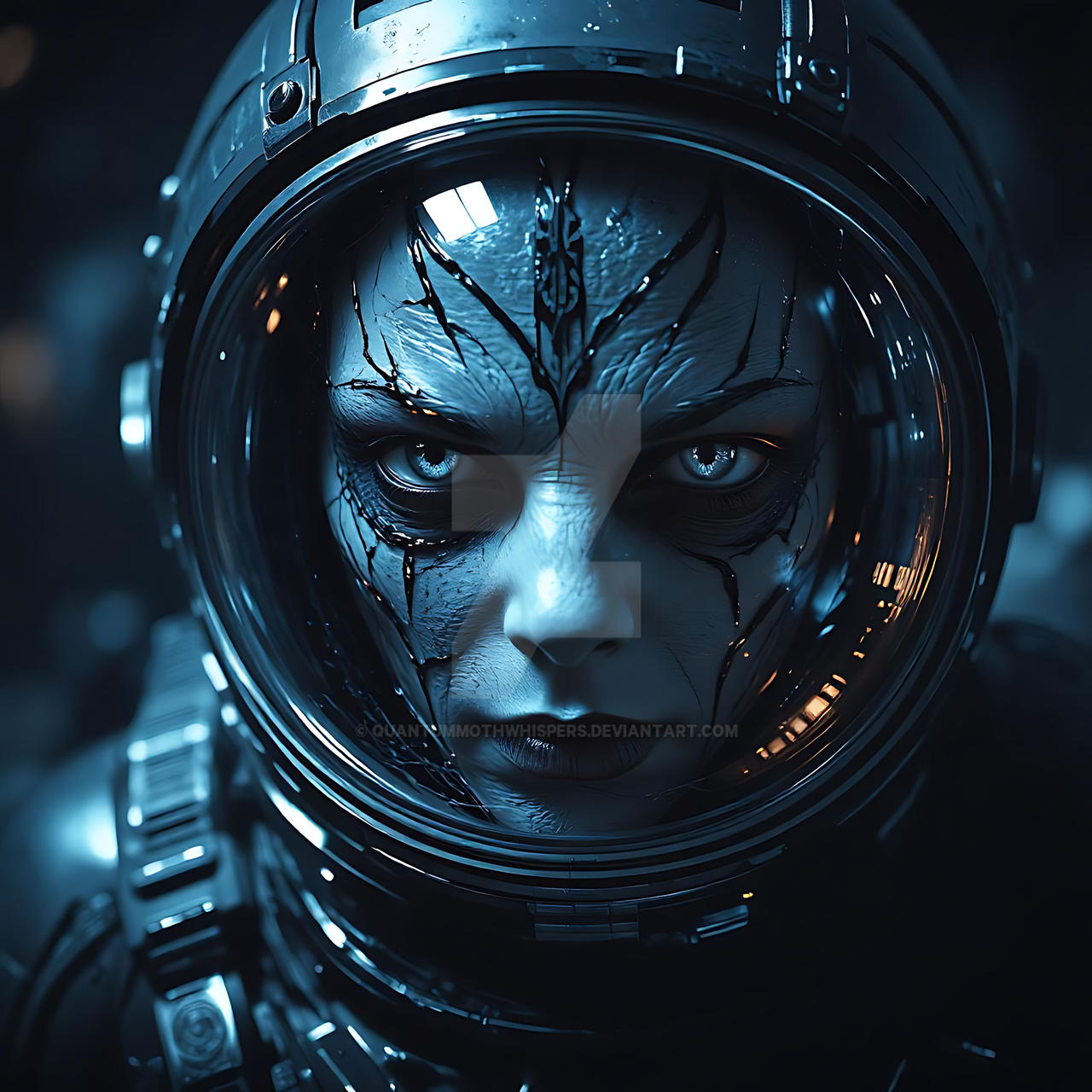 Alien astronaut by QuantumMothWhispers on DeviantArt