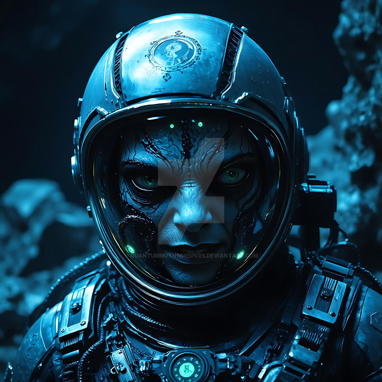 Alien astronaut by QuantumMothWhispers on DeviantArt