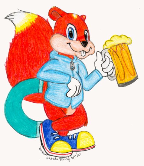 Conker and a pint