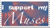 I Support My Muses stamp