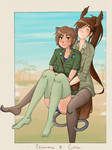 Bday Gift - Eleonore and Celia by BellaCielo