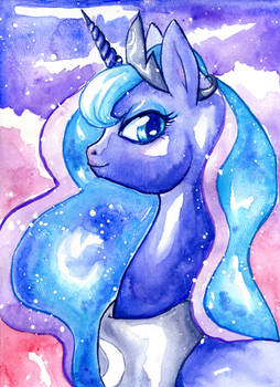 Princess Luna - Watercolor