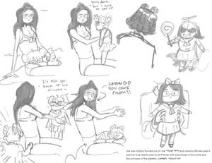 Family Beach Day + other sketches