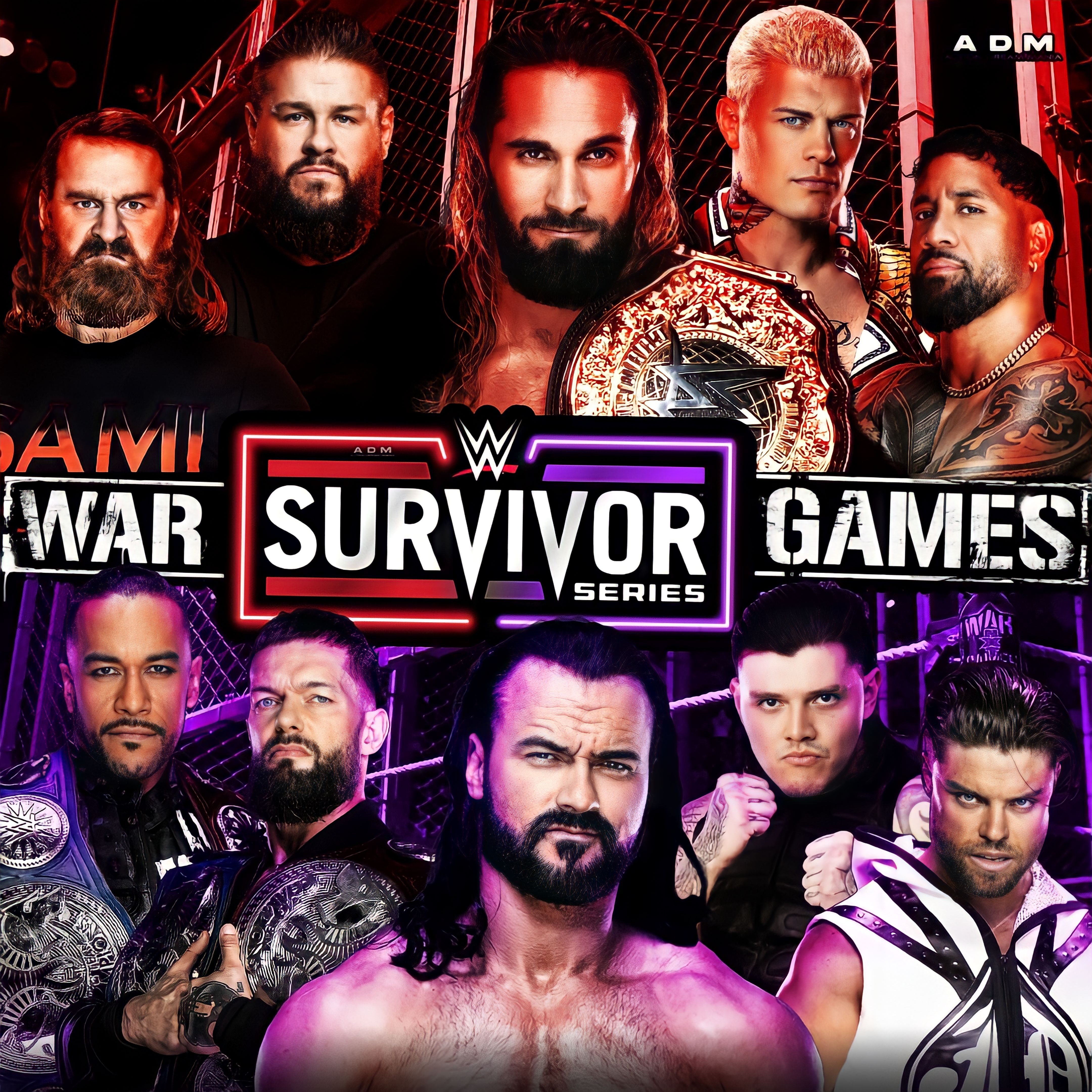 WWE Survivor Series WarGames 2023 Concept Art. by actiondreammania on  DeviantArt