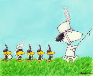 Snoopy and the Marching Band