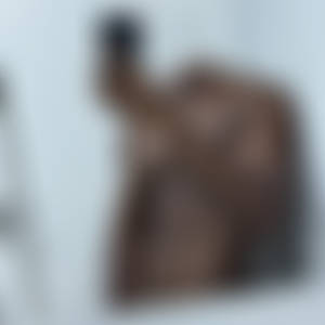 Selife of naked strong man