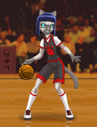 Meganeko basketball player