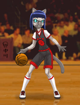 Meganeko basketball player