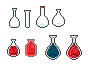 Quick menu bottle sprites