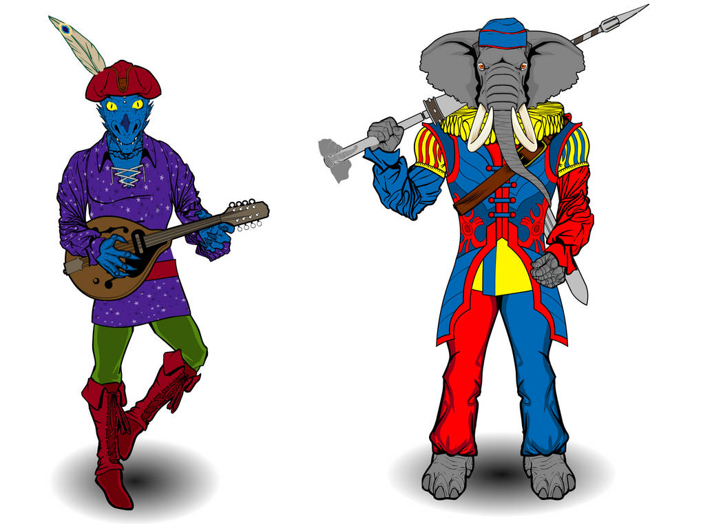 DnD Characters VI - The Entertainers by Ghostpaint1 on DeviantArt